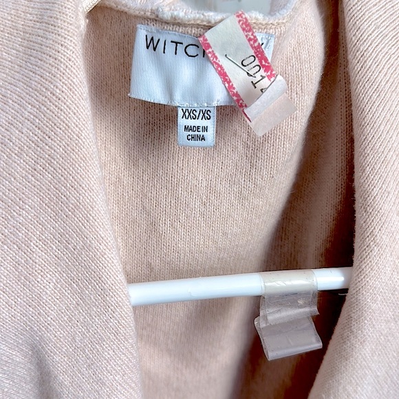 Women’s Cue cardigan/ coat  Size XXS peach with white  trim - Picture 4 of 6